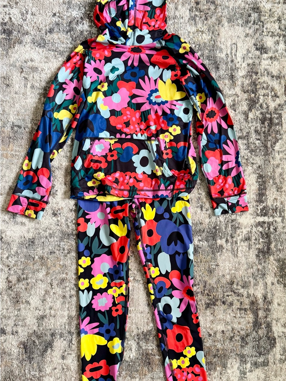 Hanna Andersson Floral Kids Activewear Set Size US 10